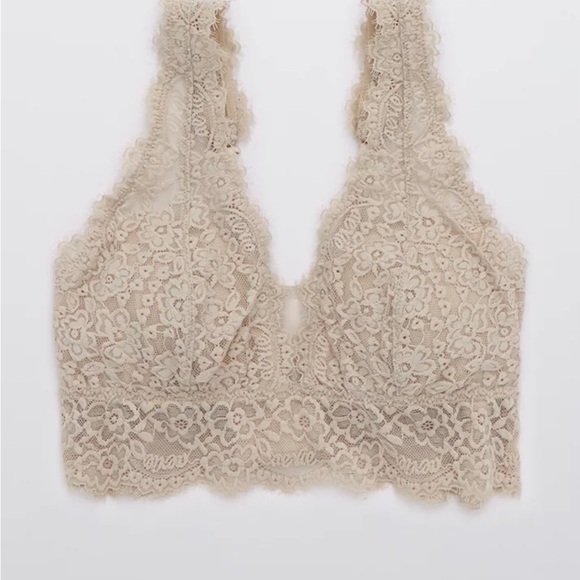 AERIE - Eyelash Lace Plunge Bralette (NEW) - Picture 4 of 8